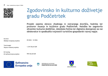 Zgodovinsko in kulturno doživetje gradu Podčetrtek